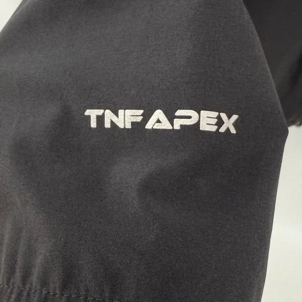 The North Face Apex Softshell Jacket Mens L Black Full Zip Mock Neck Active